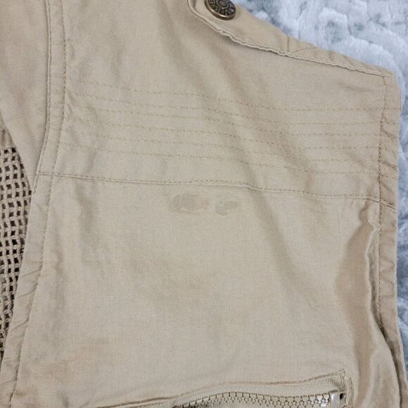 Humvee Adventure Gear Vest Mens XL Safari Photo Cargo Pockets Outdoor Khaki - Picture 4 of 10